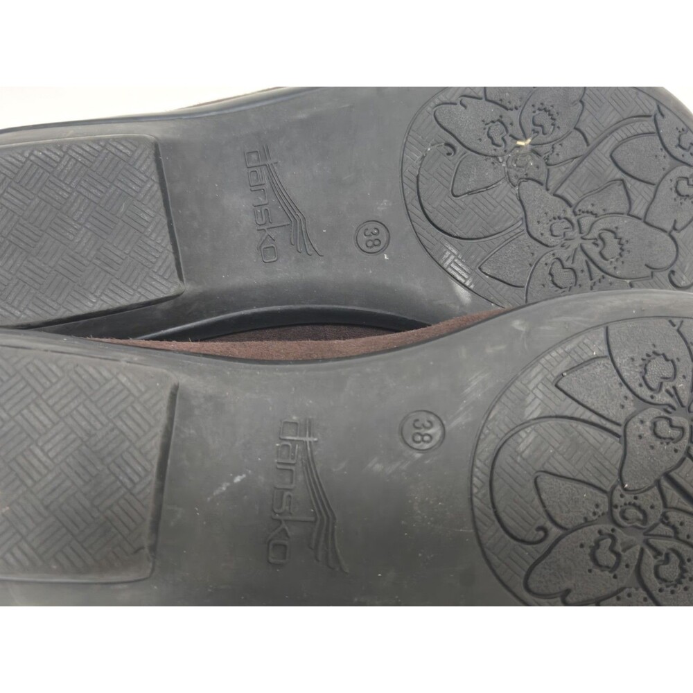 Dansko Shoes Womens EU 38 US 8 Brown Suede Leather Slip On Loafers Olena Comfort - Picture 6 of 7